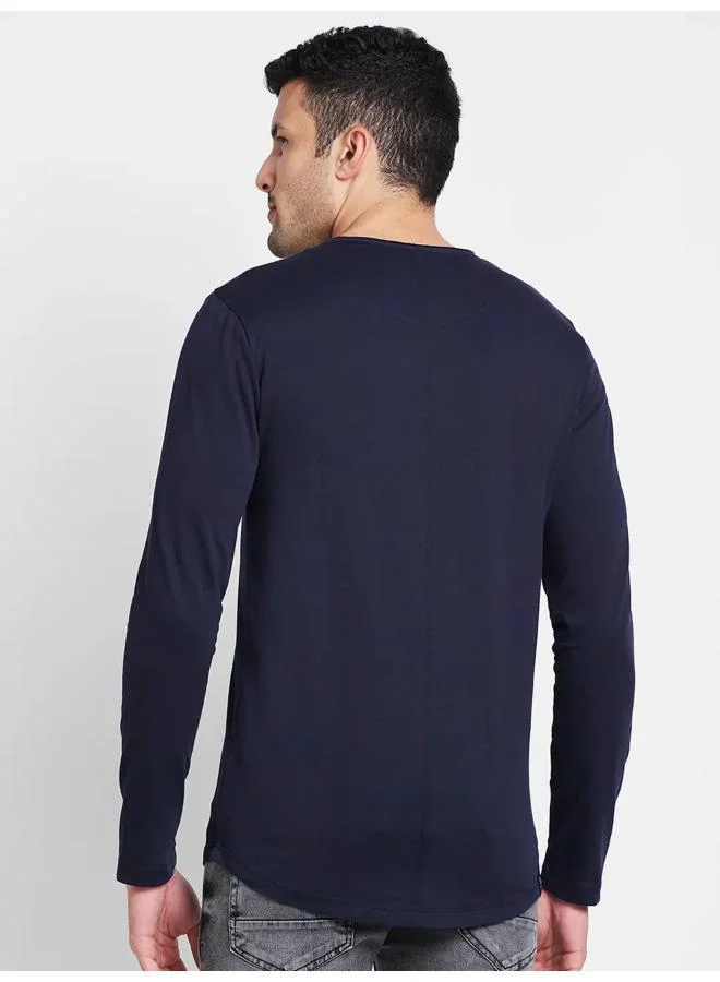 بيينغ هيومان Regular Fit Round Neck Men's  L/SLV T-SHIRT